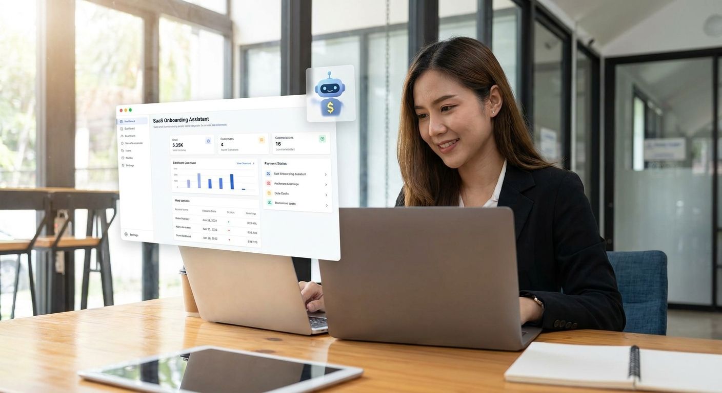 Ad monetization for AI SaaS customer onboarding assistants