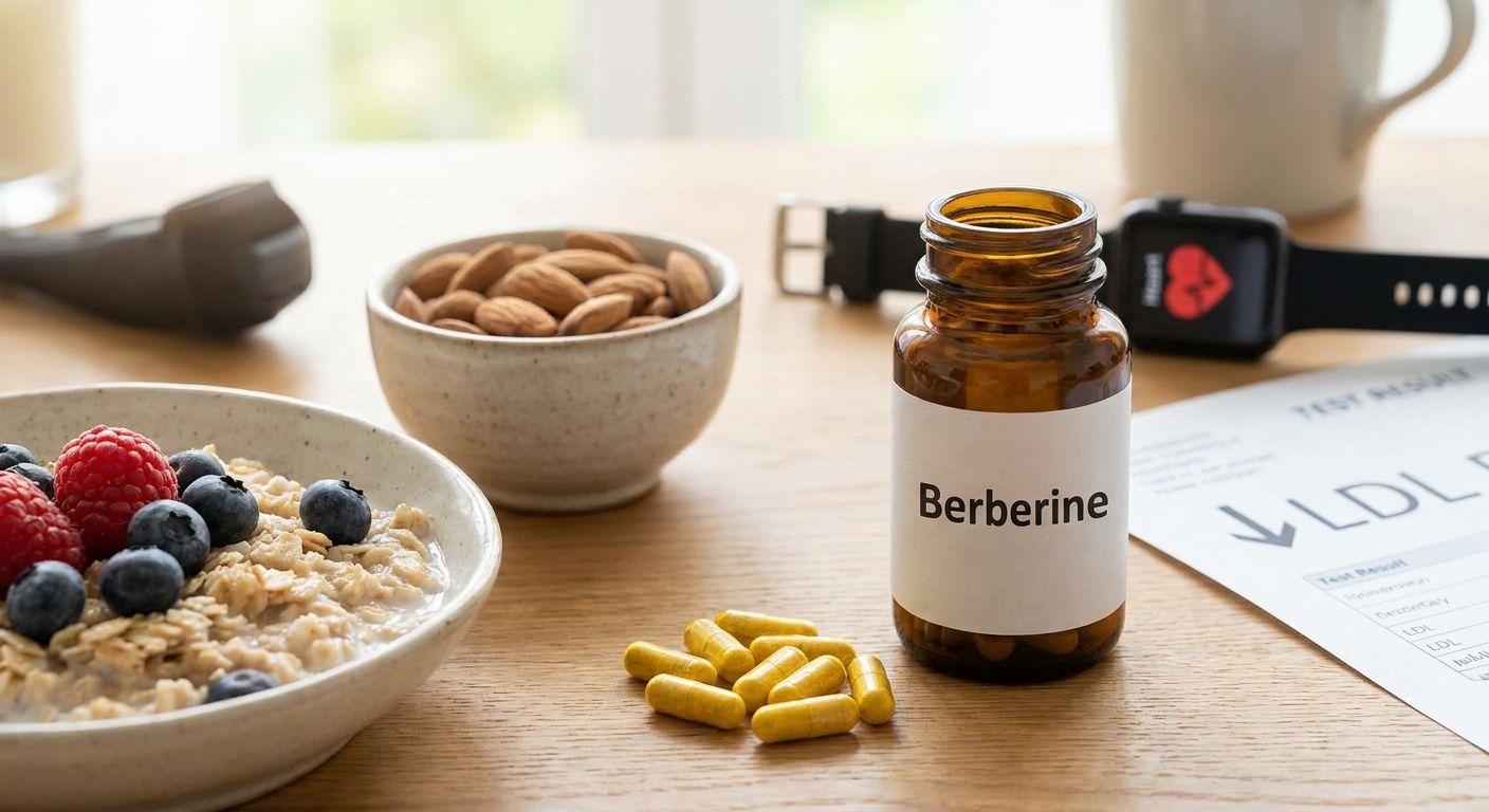 Berberine supplement for LDL cholesterol support
