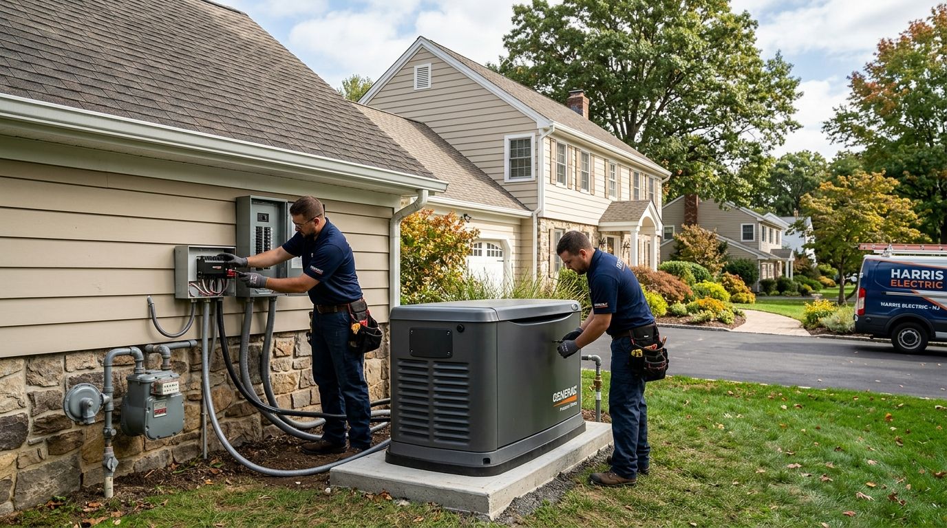 Whole house generator installation for Warren Township NJ homeowners