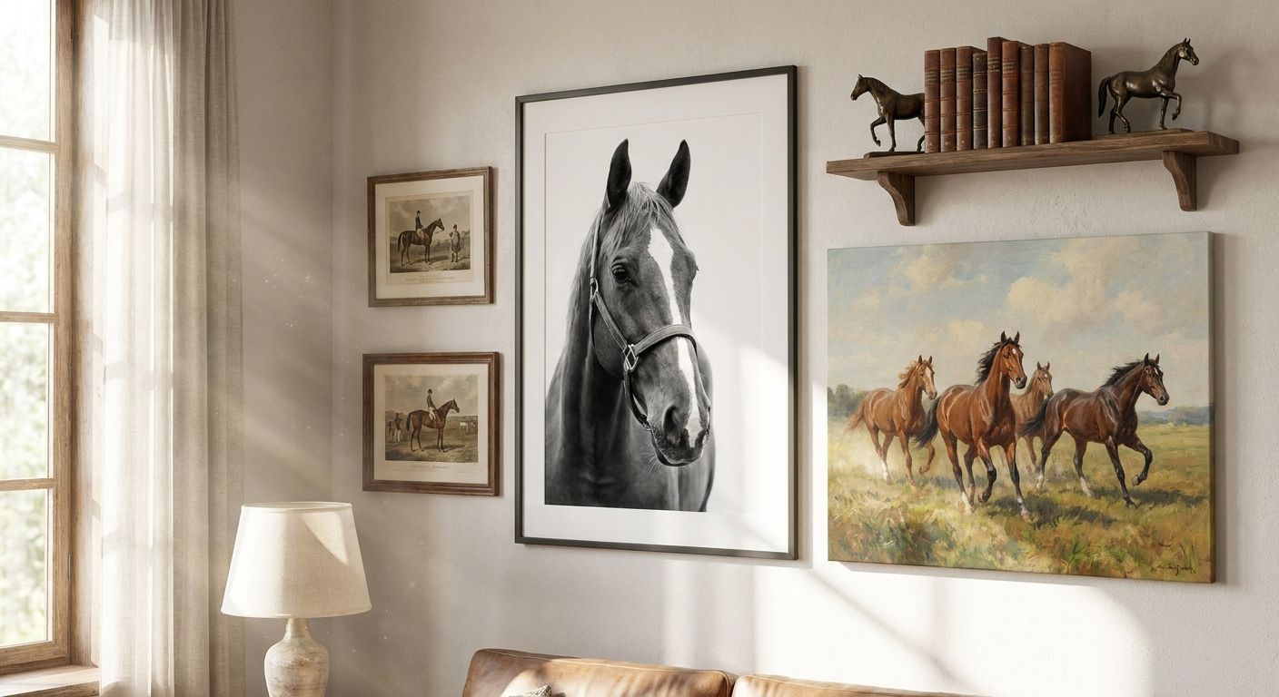 Wall art for equestrian and horse lovers