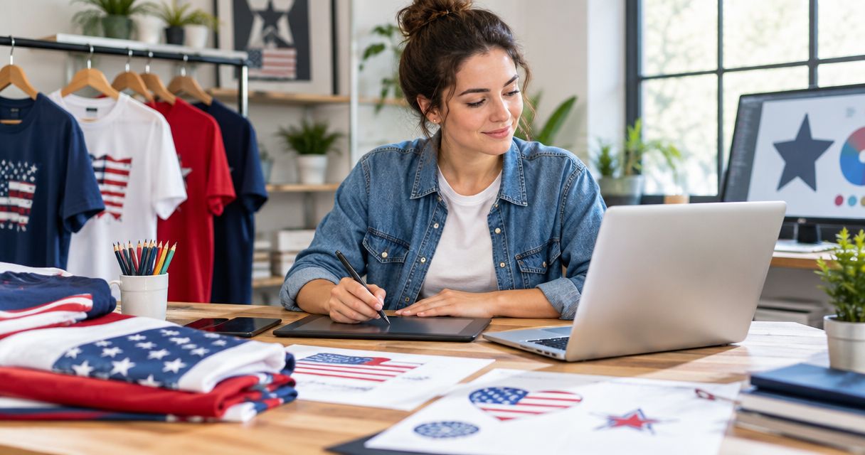 Best Redbubble alternatives for patriotic t-shirt designs