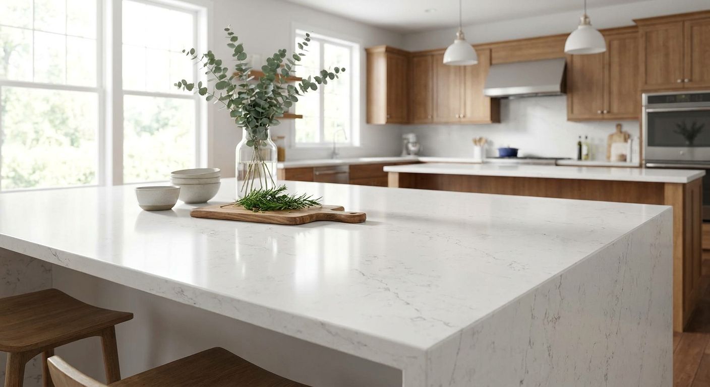 Quartz countertops for kitchen islands