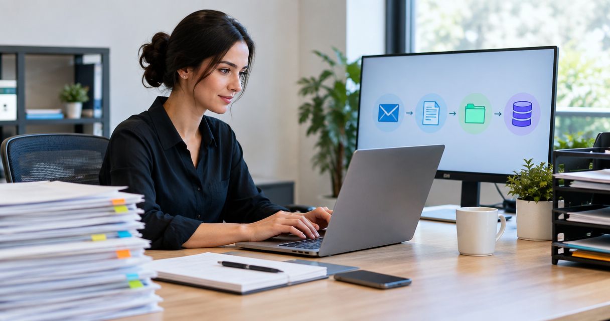 Como automatizar documentos do email ao arquivo e ao ERP