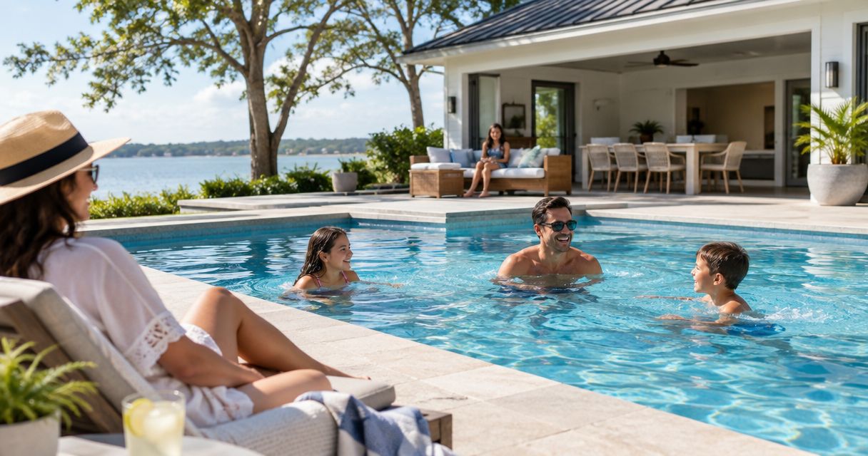 Is it worth renting a private pool house instead of a resort for a family reunion?