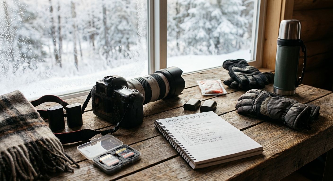 How to prepare for a winter wedding shoot