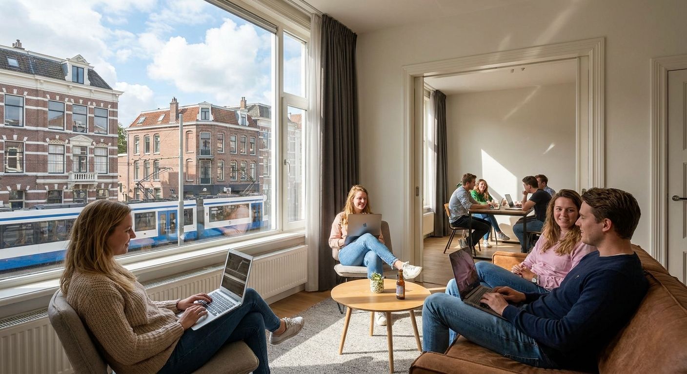 Shared apartments for rent in the Hague for young professionals