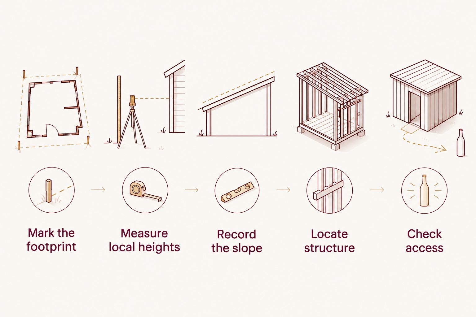 Five checks for fitting wine racks beneath a sloped ceiling