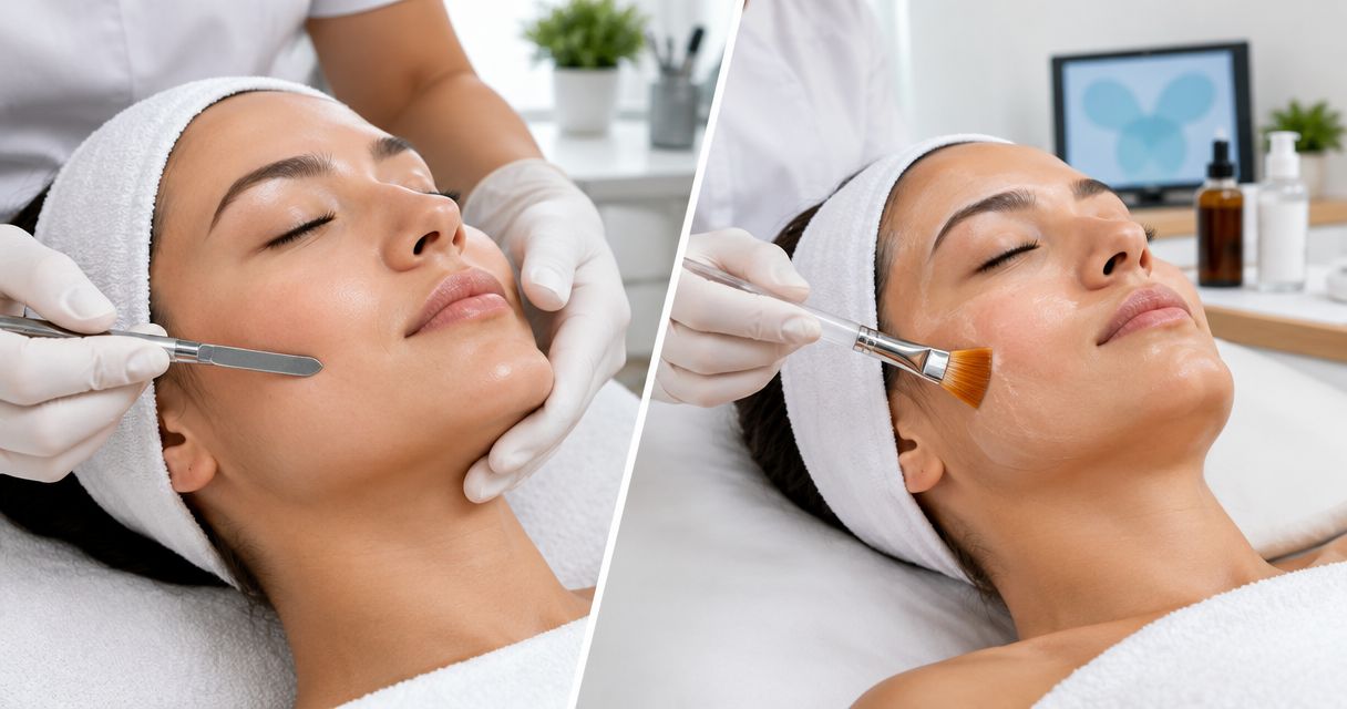 Best exfoliating treatments compared: dermaplaning vs chemical peels