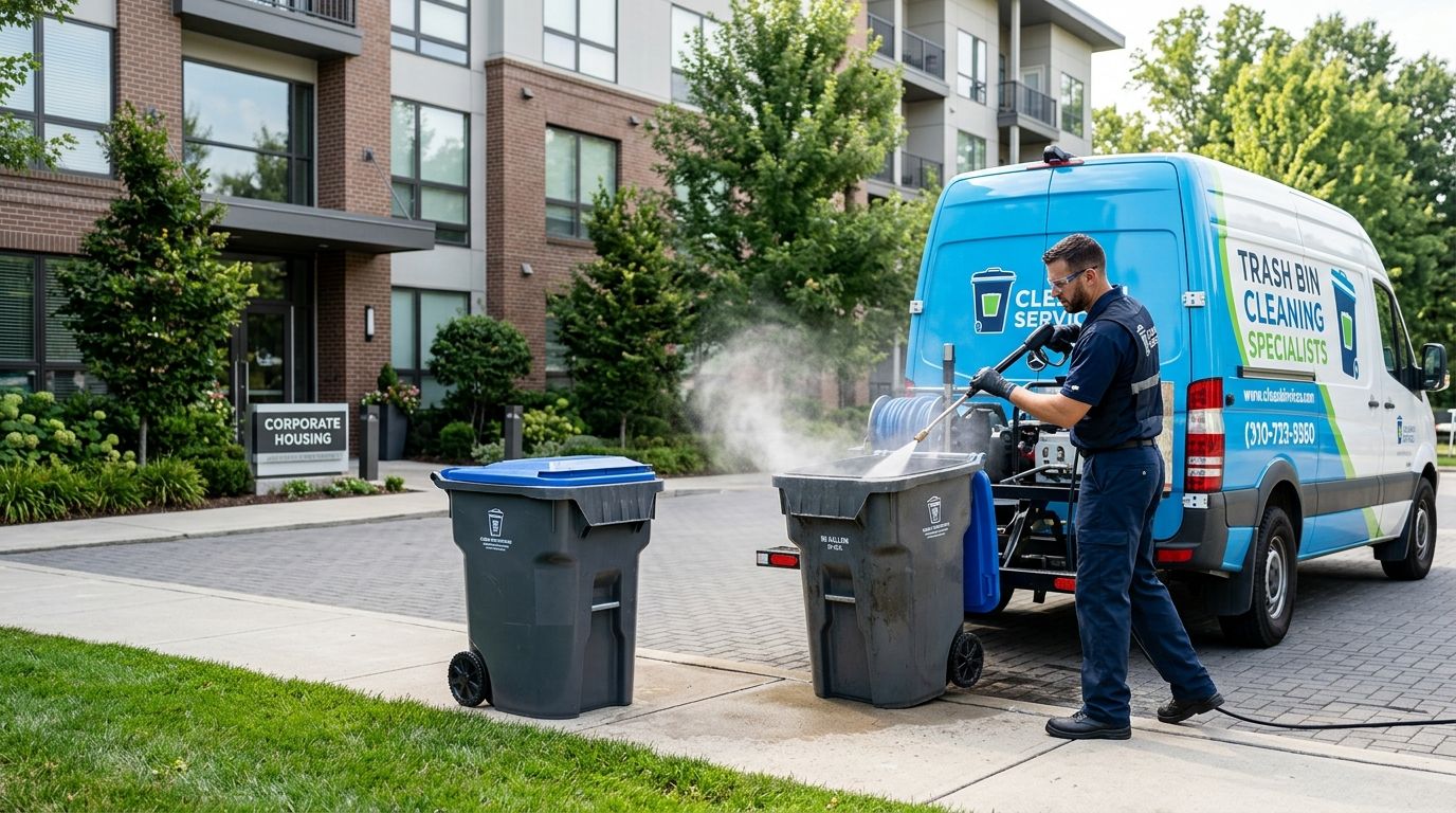 Best trash bin cleaning service for corporate housing rentals
