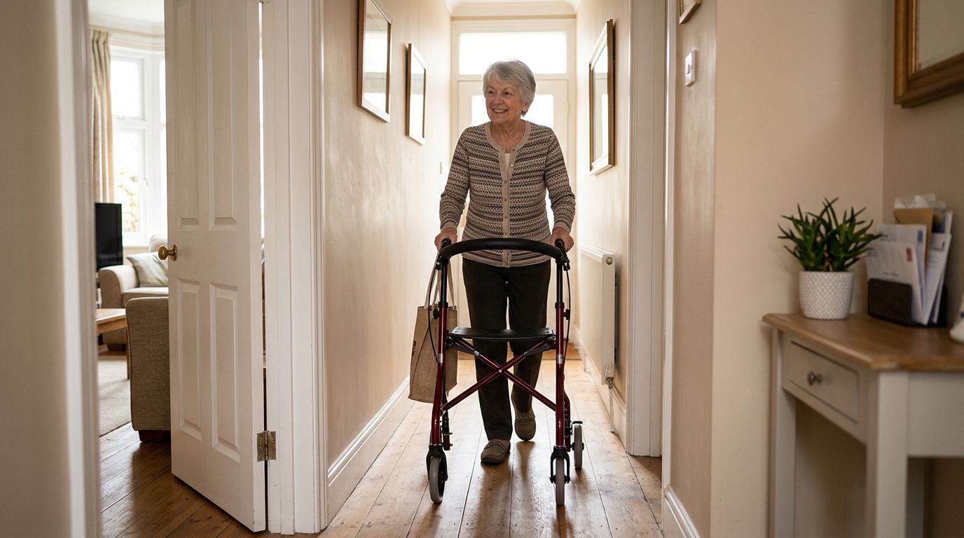 Best rollator walkers for narrow hallways