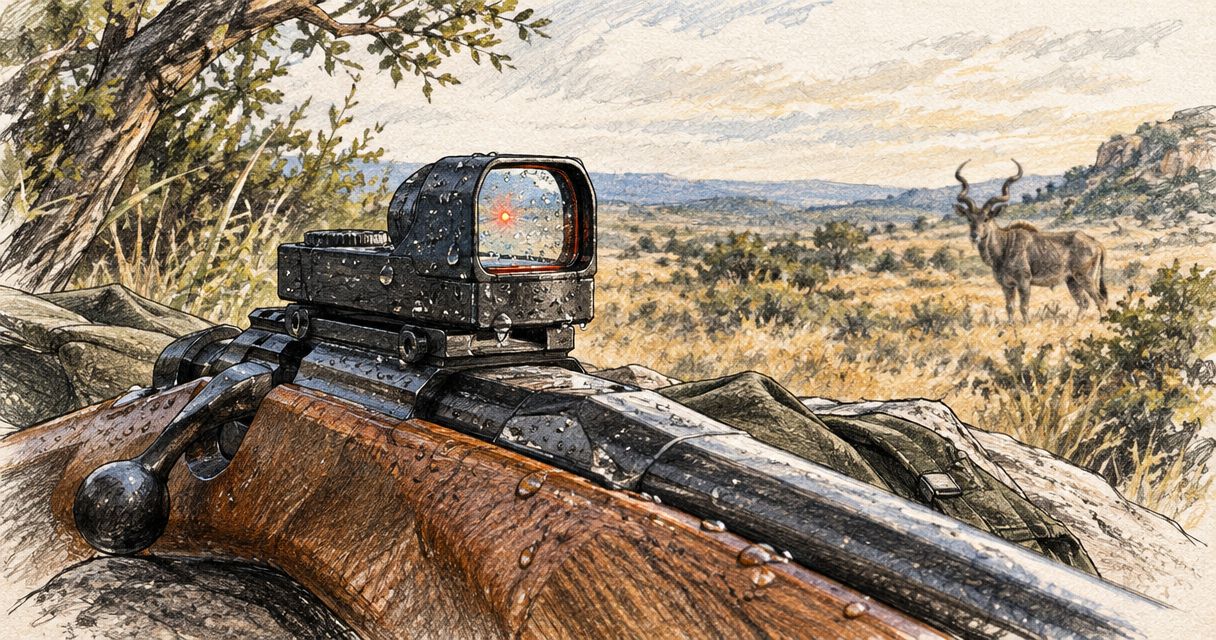How waterproof should a red dot sight be for bushveld hunting?