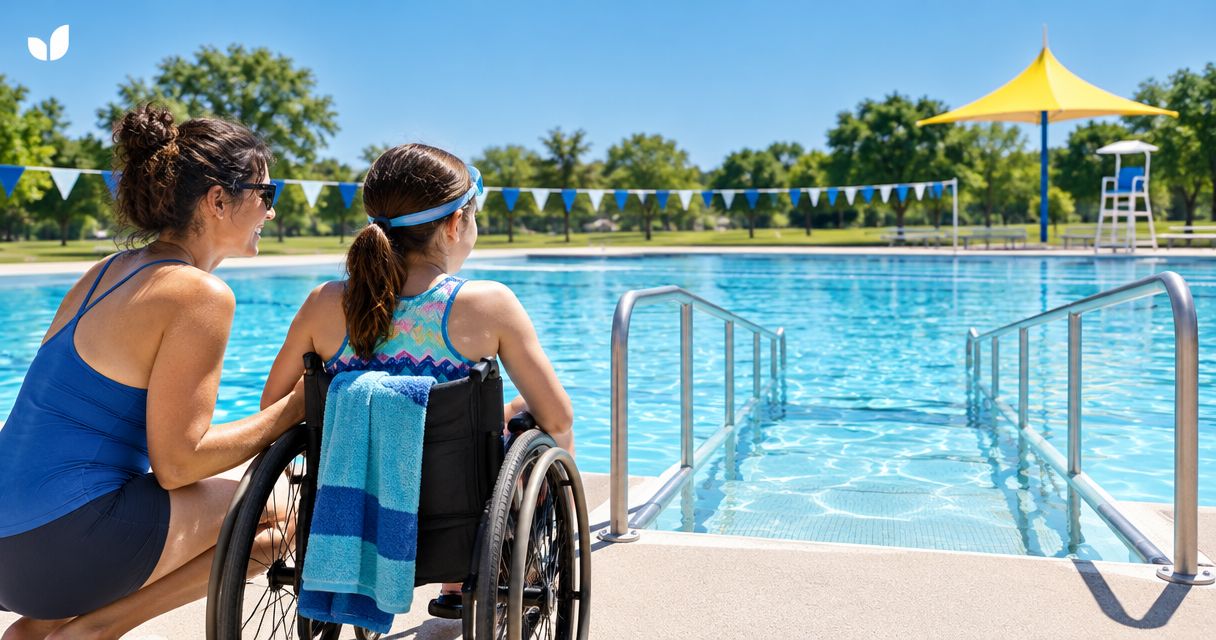 How to check pool accessibility before a drop-in swim