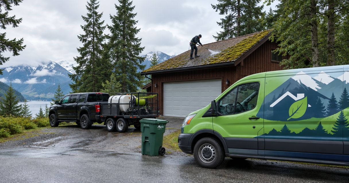 Wet & Forget alternatives for Alaska roof moss removal