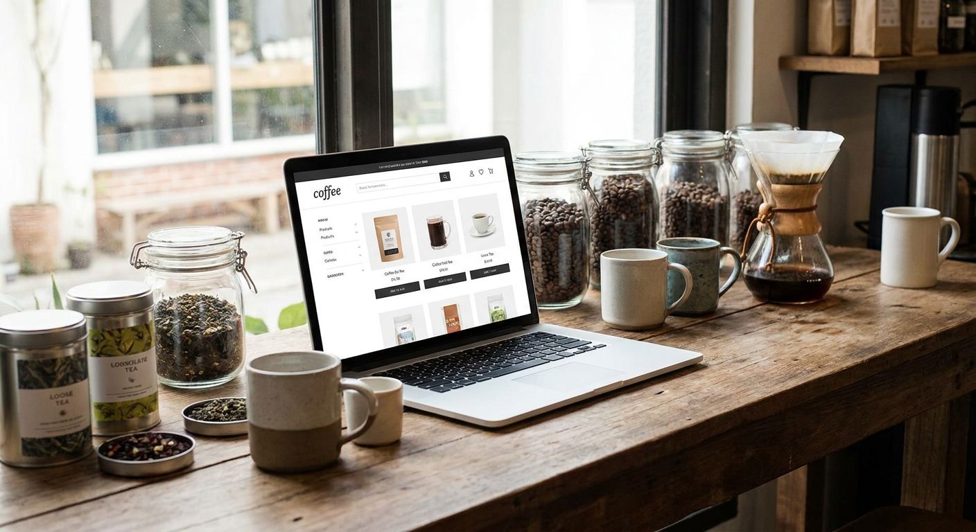 Ecommerce platform for specialty tea and coffee retailers