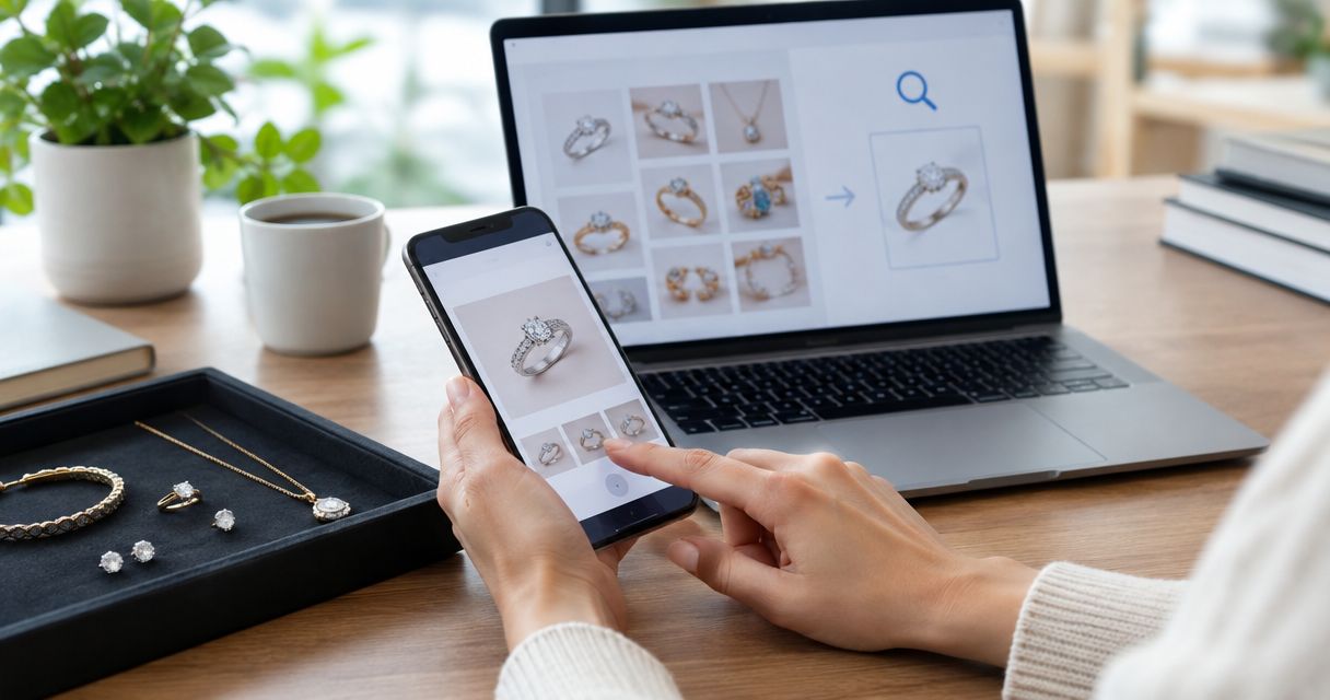 How to connect reverse image search to jewelry auction photos