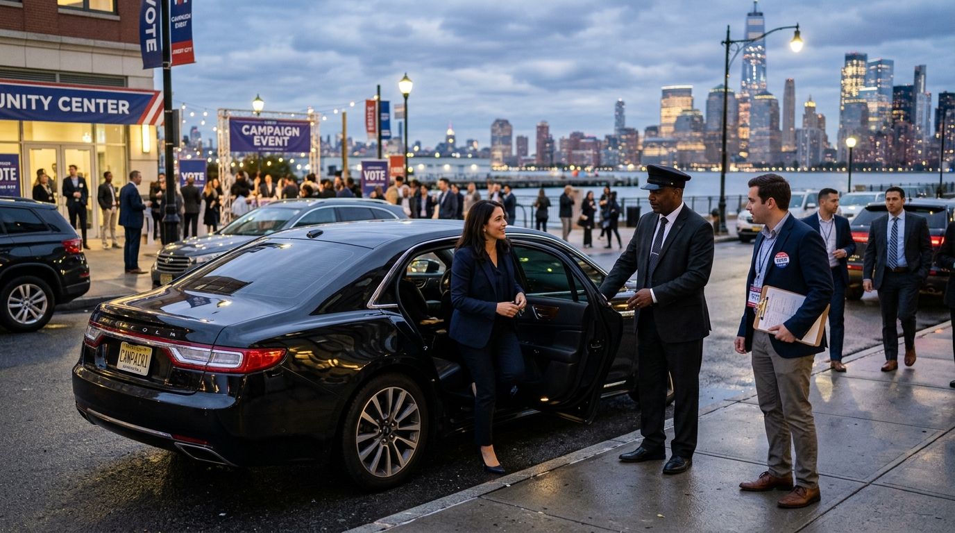 Car service for political campaign events in NJ and NYC