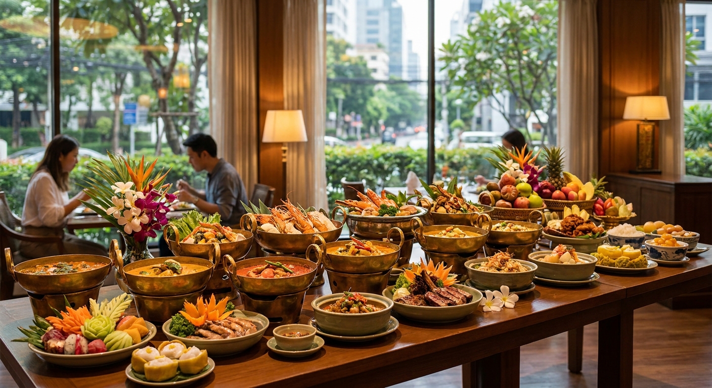 ร้านบุฟเฟ่ต์เขตสีลม บ้านสิริ