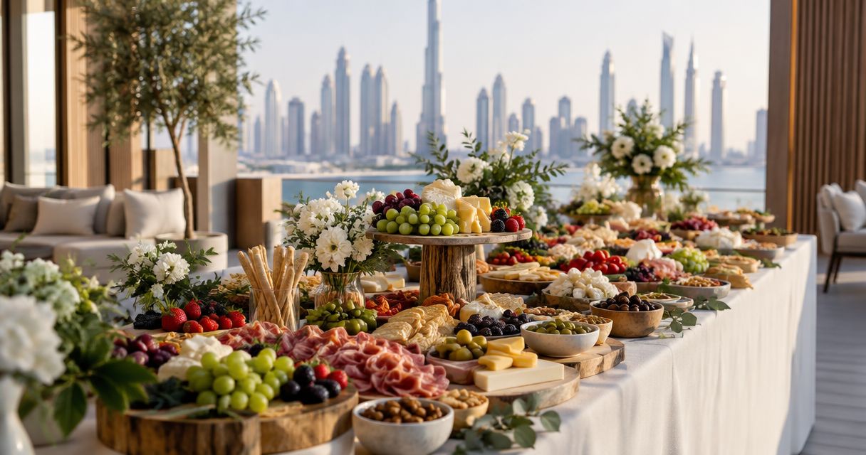 Best grazing table catering companies in Dubai 2026