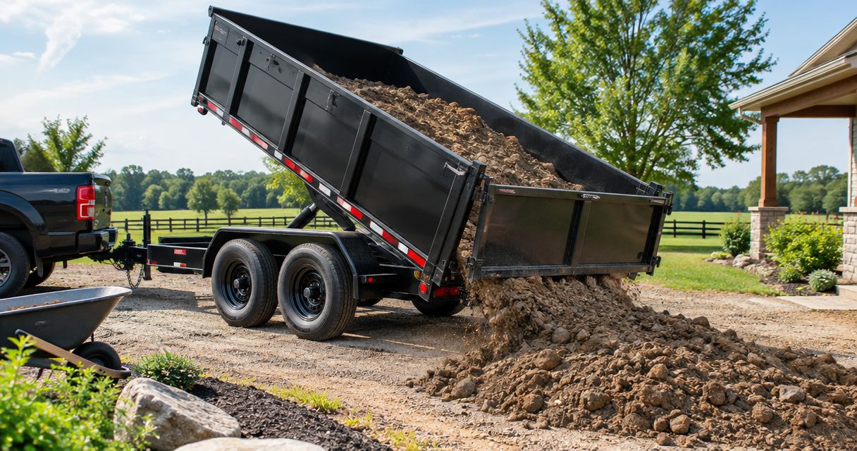 Best uses for a delivered dump trailer around your property
