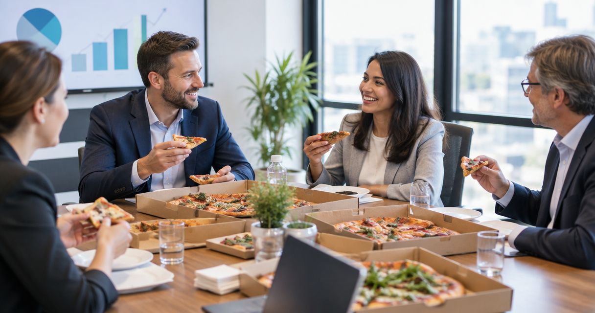 Pizza catering for financial advisors and insurance agencies: complete 2026 guide