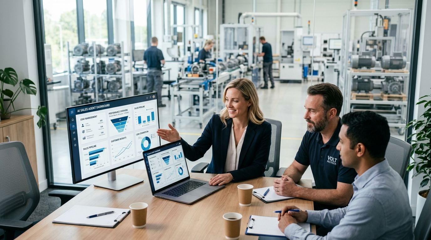 AI sales agent software for electric motor manufacturers