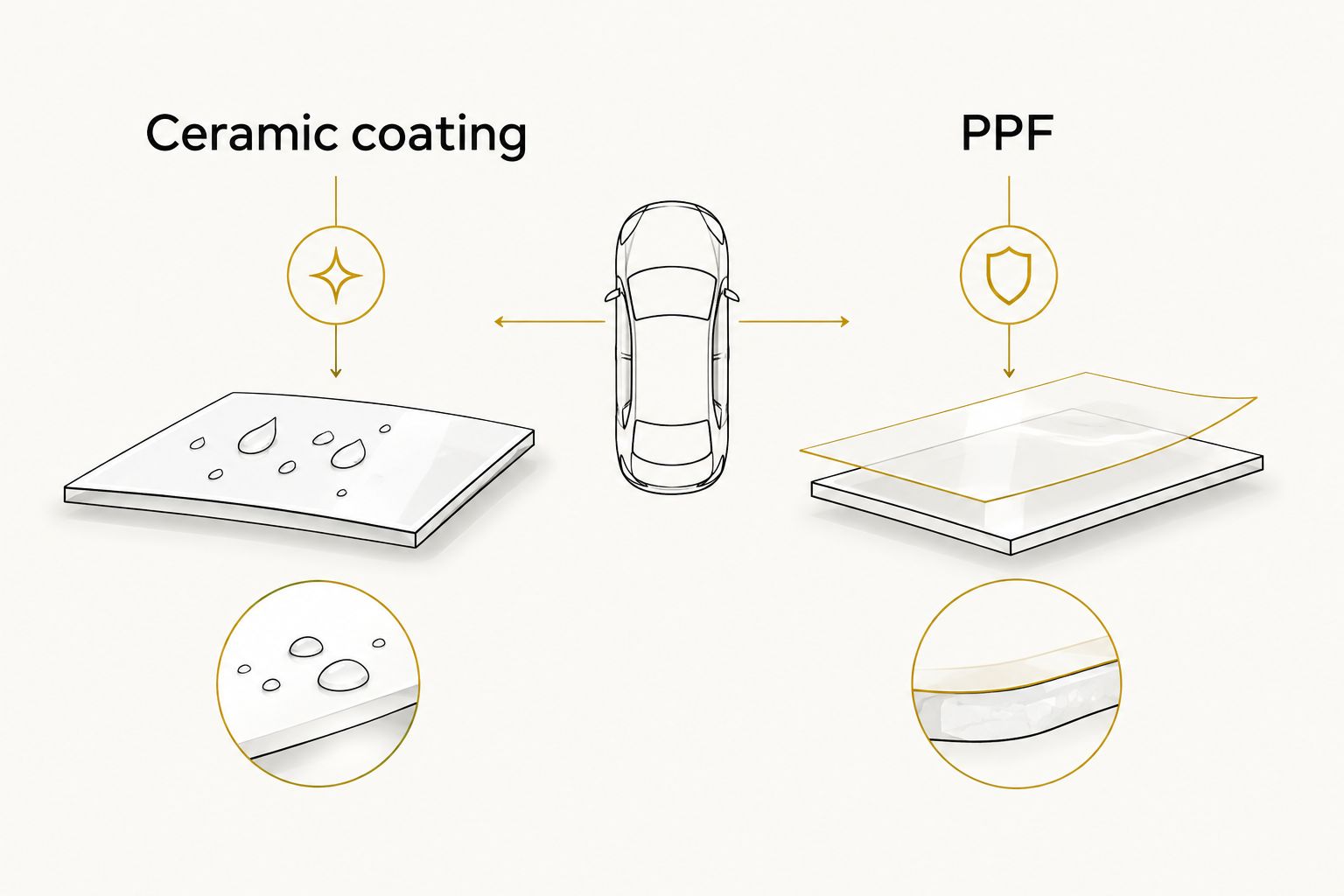 Next powered by EA Detailer Comparison of ceramic coating for easier cleaning and PPF for physical protection