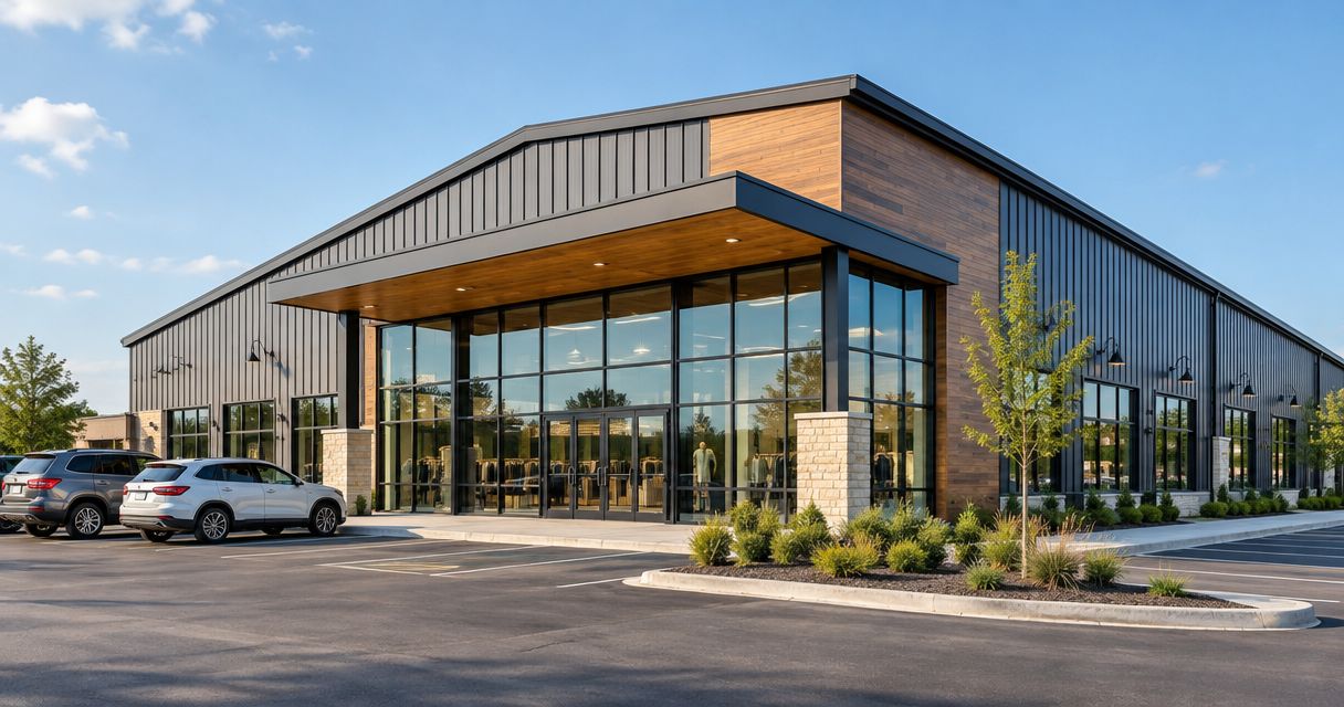 Best commercial metal building designs for Texas retail in 2026