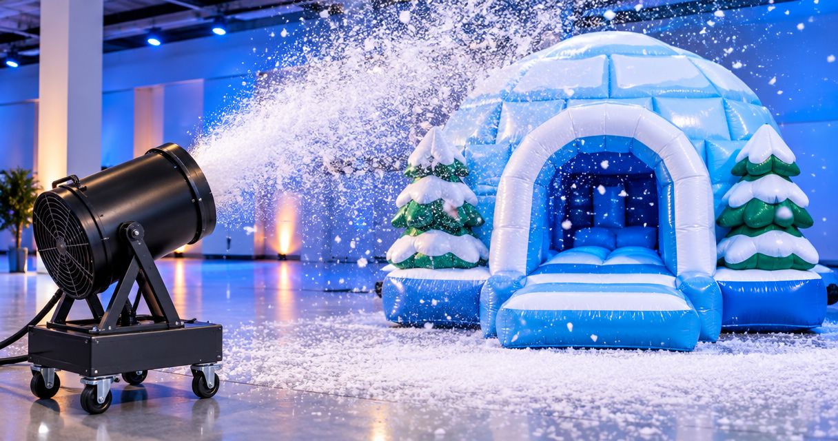 Can you use a snow machine rental indoors?