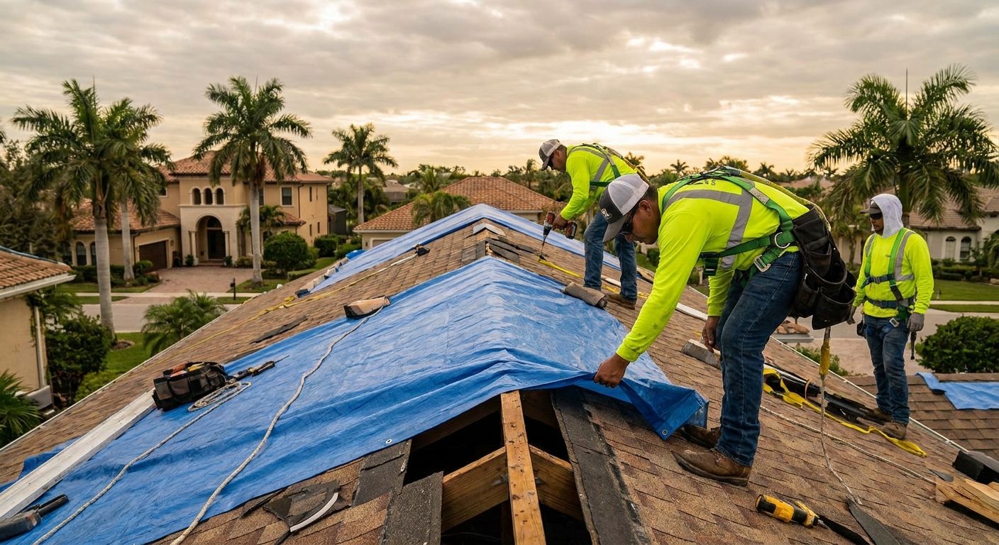 Emergency roof repair in Naples