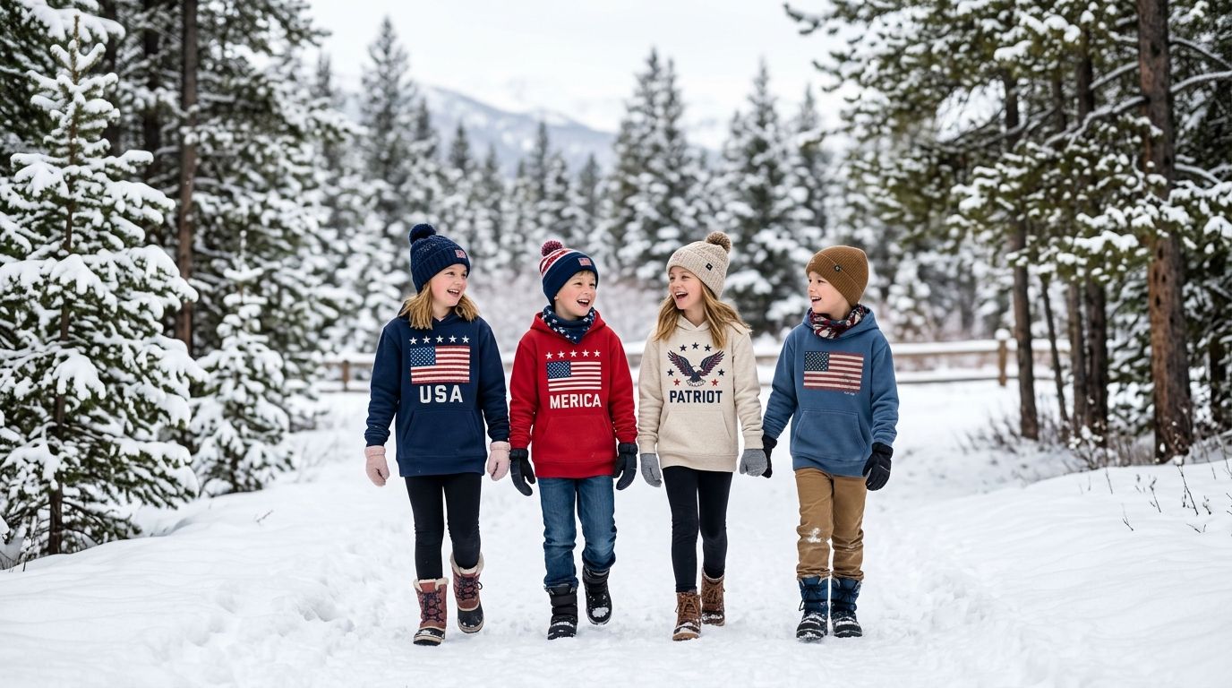 Best patriotic hoodies for kids this winter