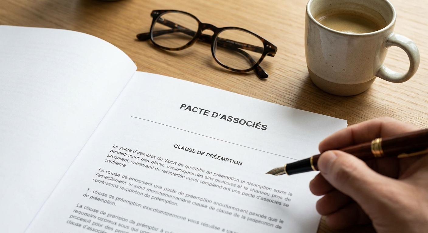 Clause de préemption pour pacte d'associés SAS