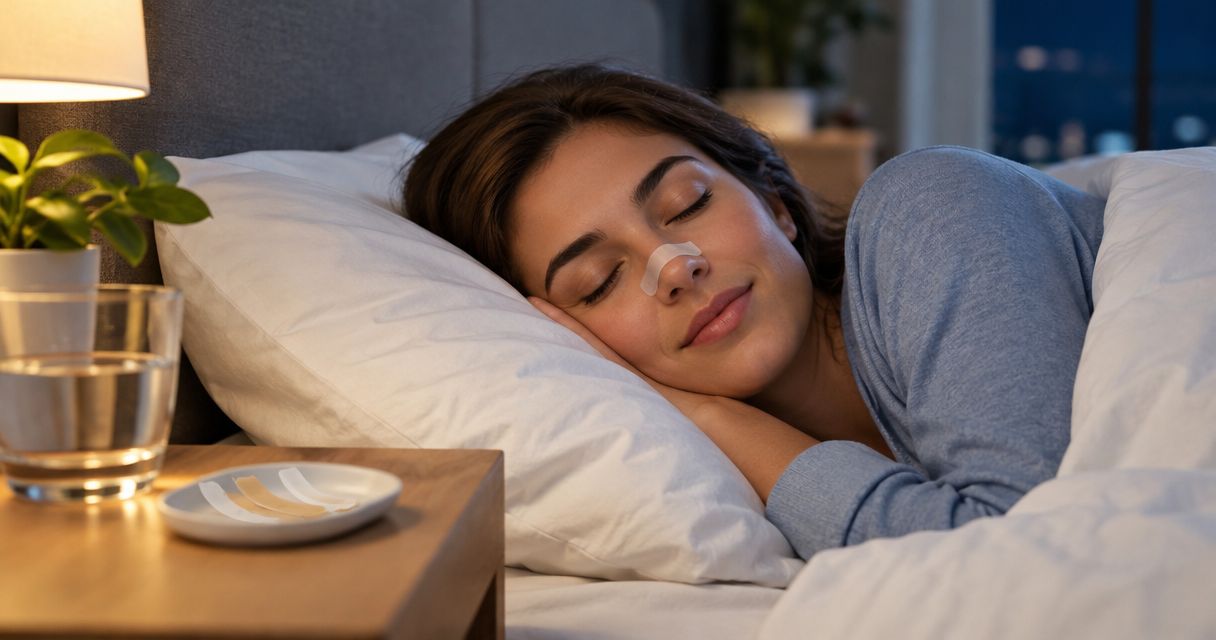 Bandas nasales y rutina nocturna: respira mejor al dormir