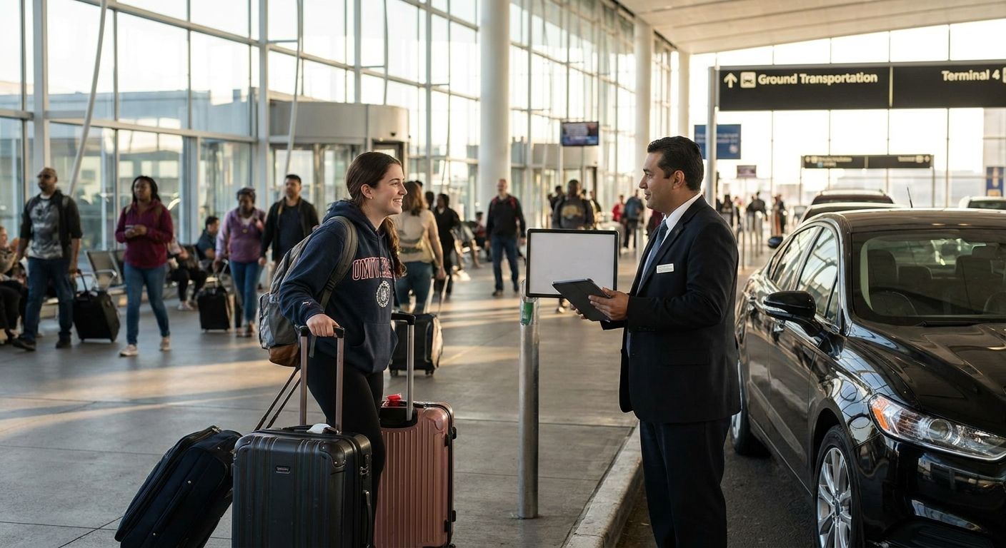 Car service for international students arriving at JFK and Newark