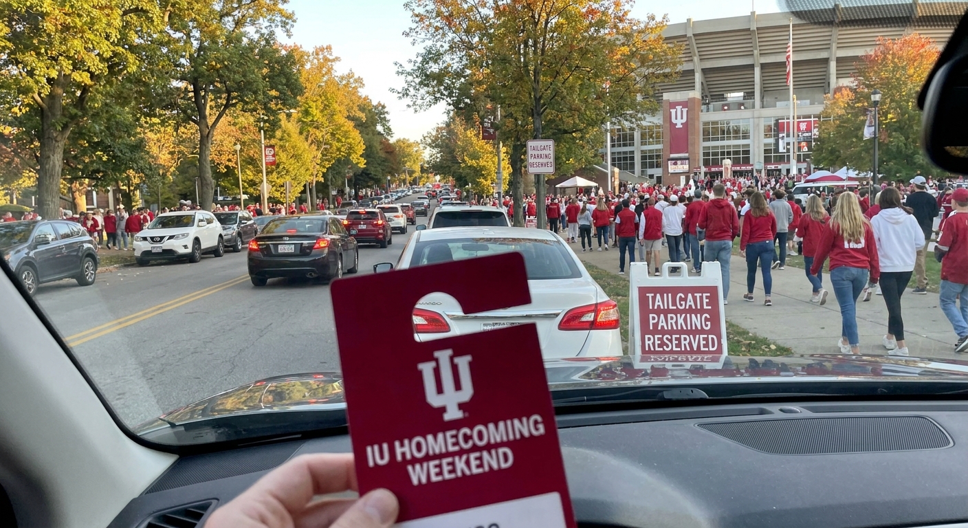 How to secure parking for IU football homecoming weekend