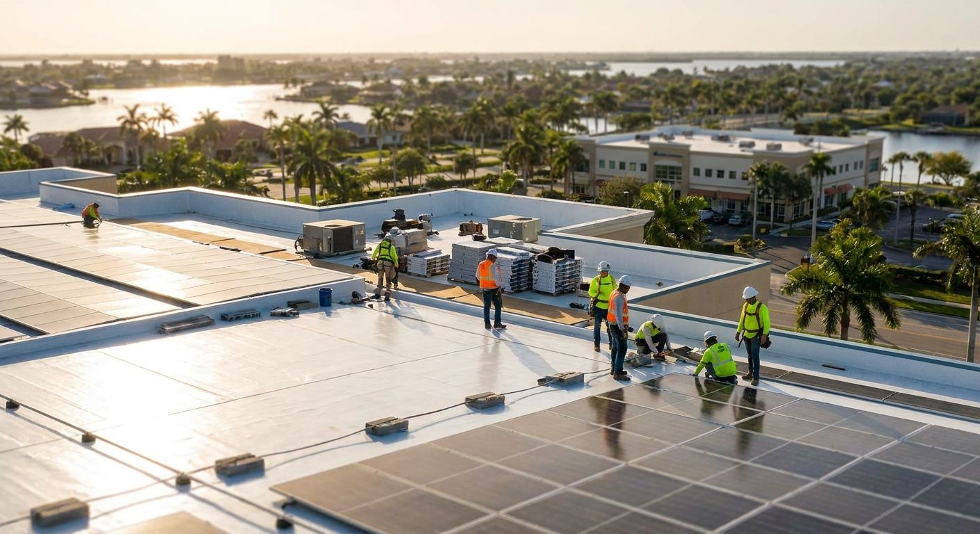 Commercial roofing services in Cape Coral
