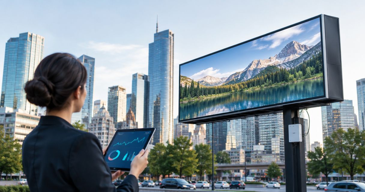 IoT monitoring for outdoor billboard and digital signage