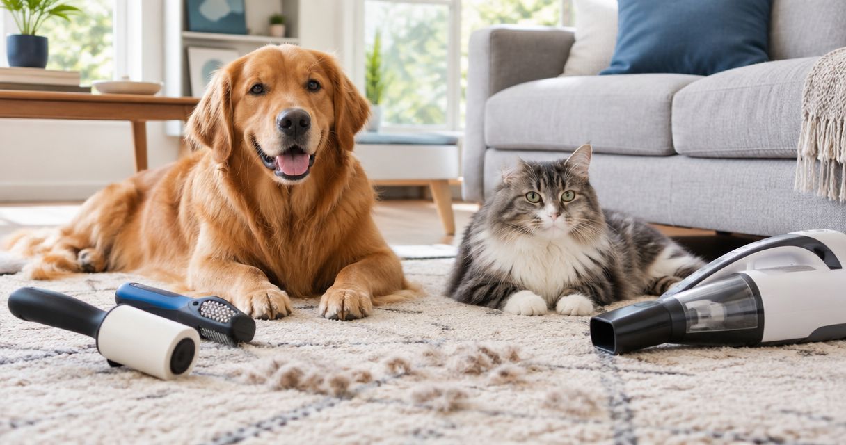 Best cleaning products for pet hair removal before a visit