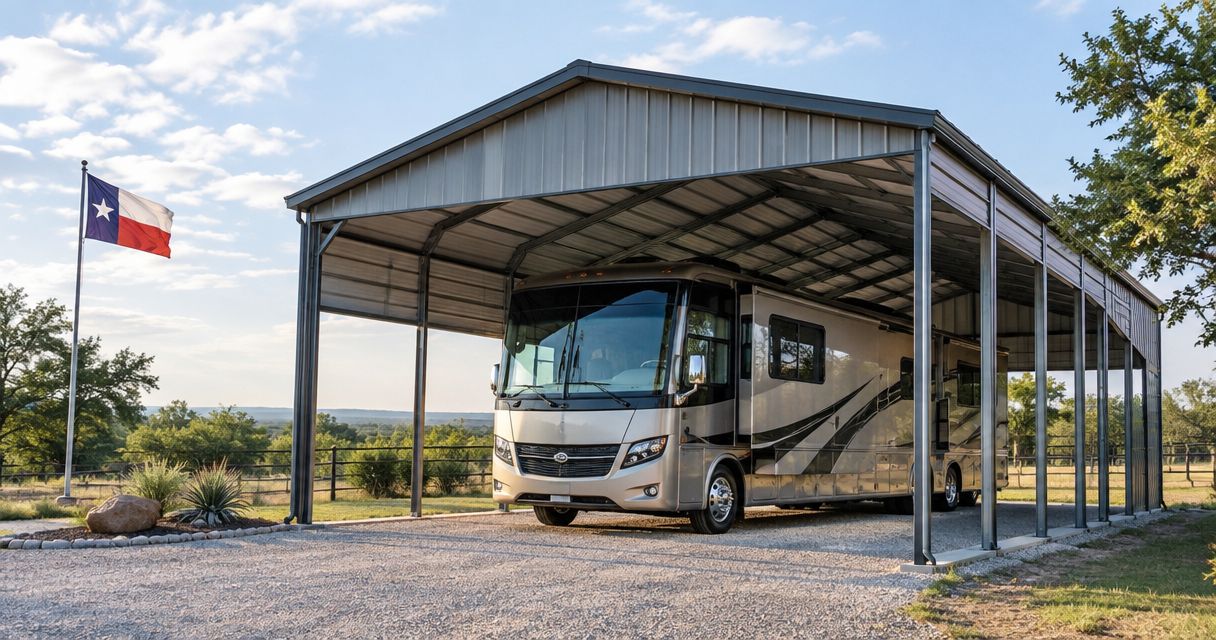 Best metal carport sizes for RV storage in Texas 2026