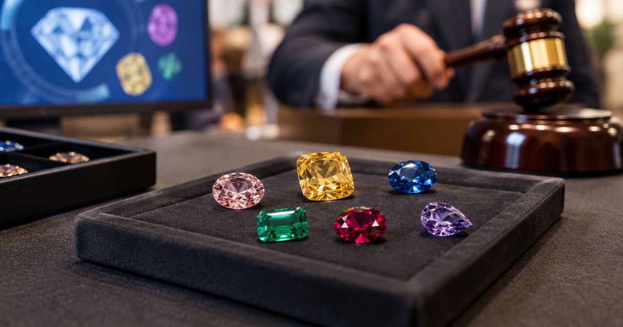 Best auctions for colored diamonds
