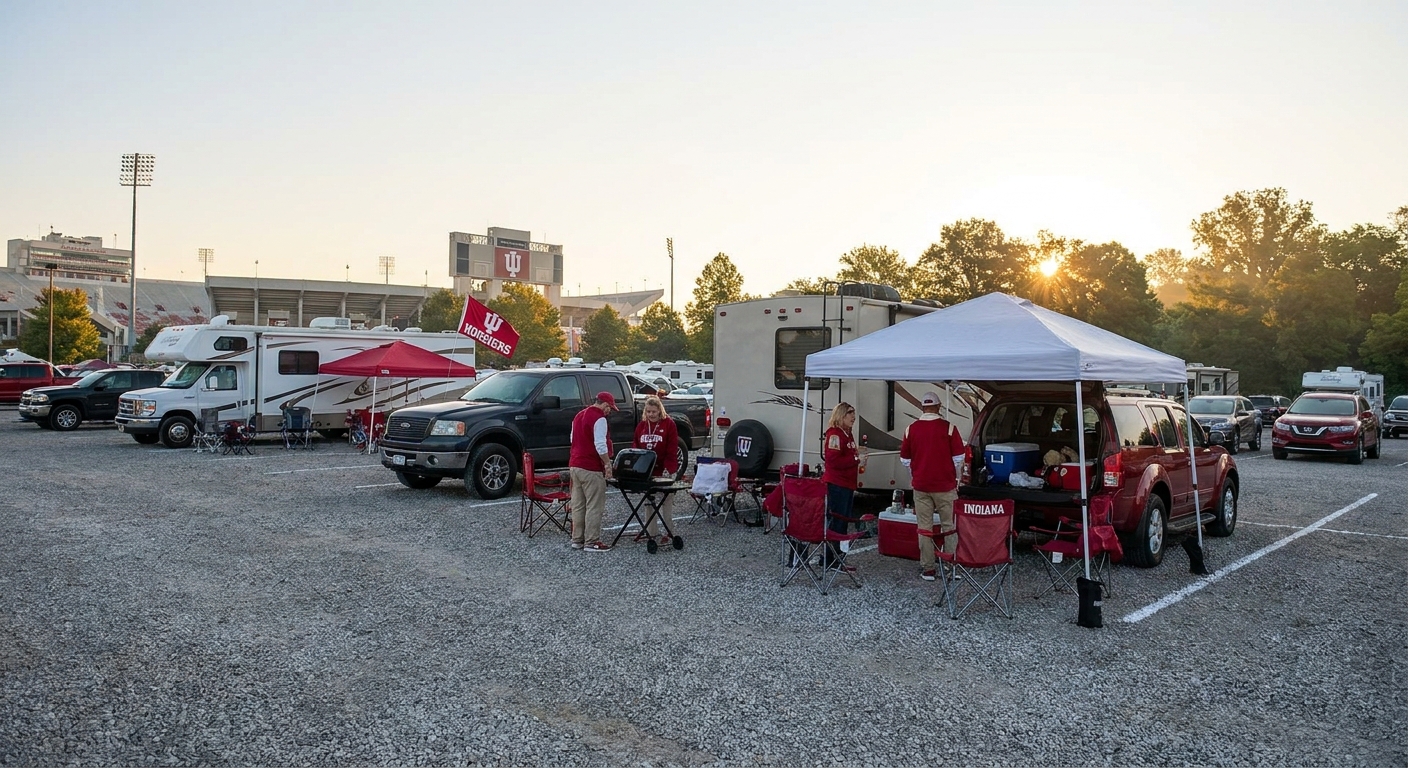 Best early-arrival parking for IU football tailgaters
