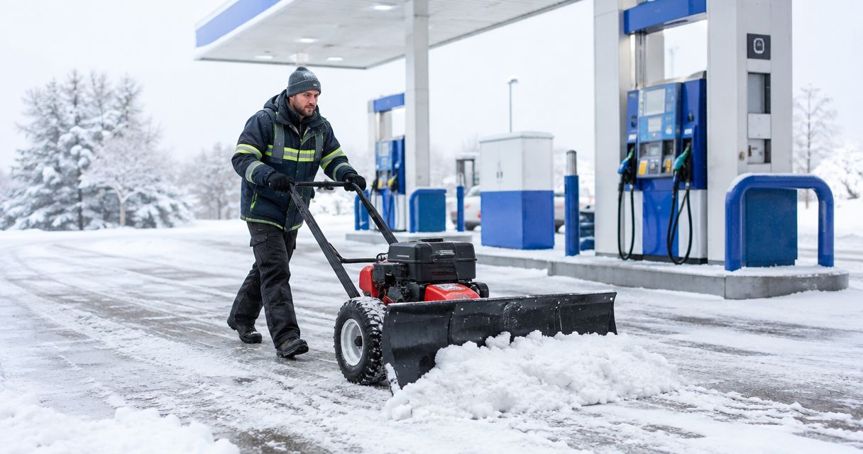 Snow removal for gas stations: complete 2026 guide