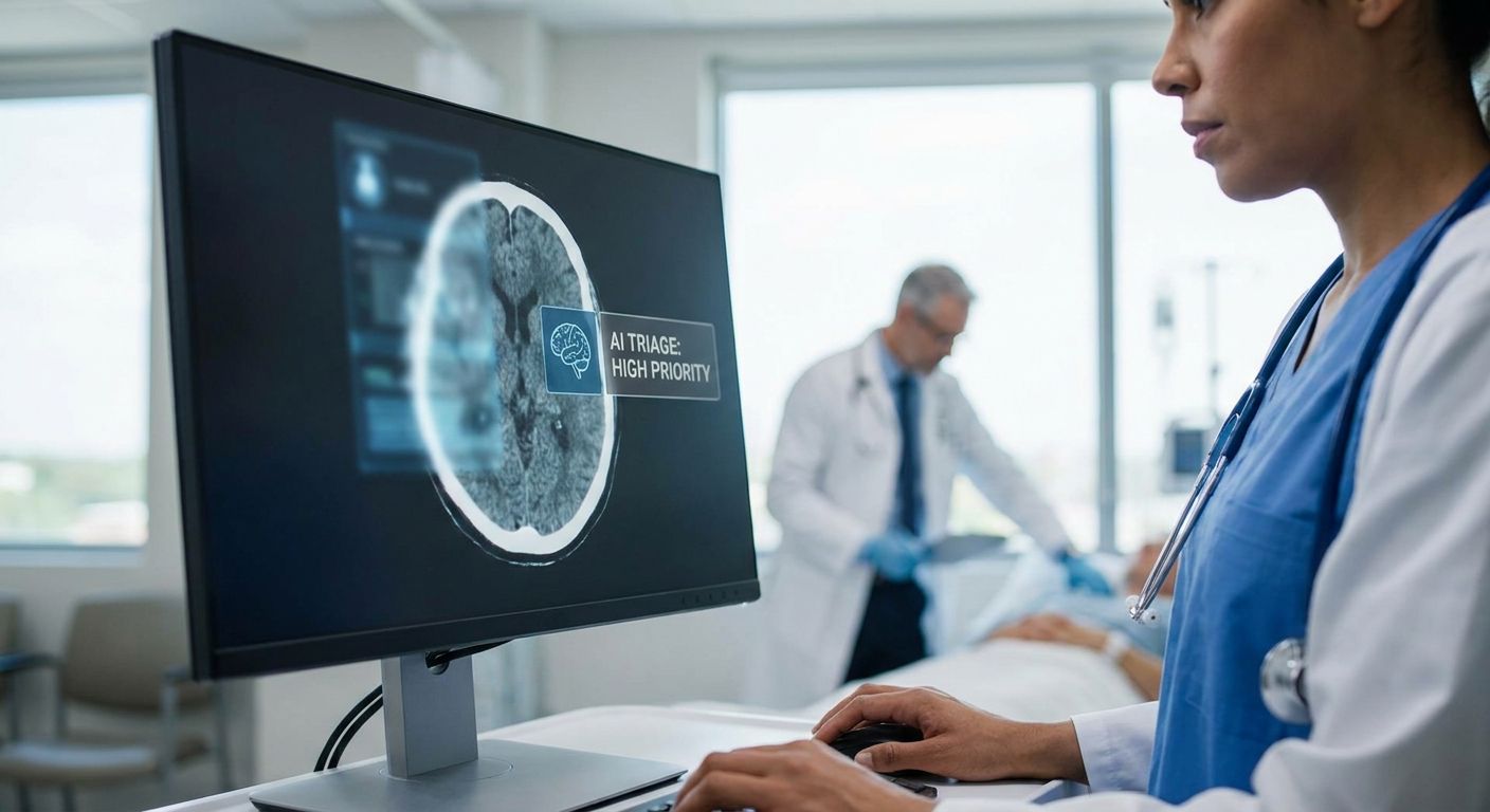 AI-assisted CT triage for emergency departments