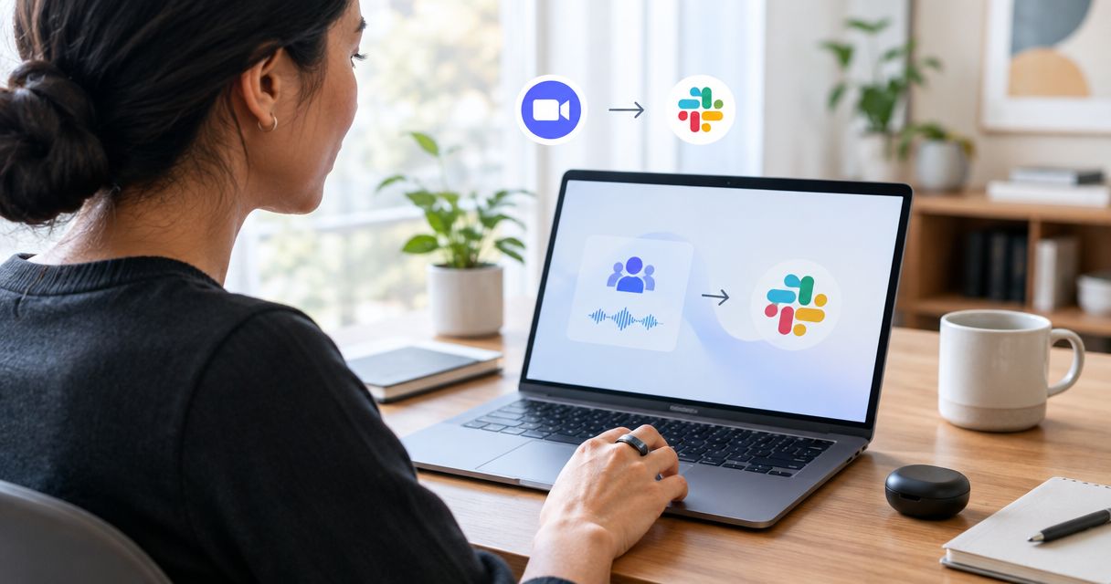 Automatically send R1 transcripts to Slack after meetings