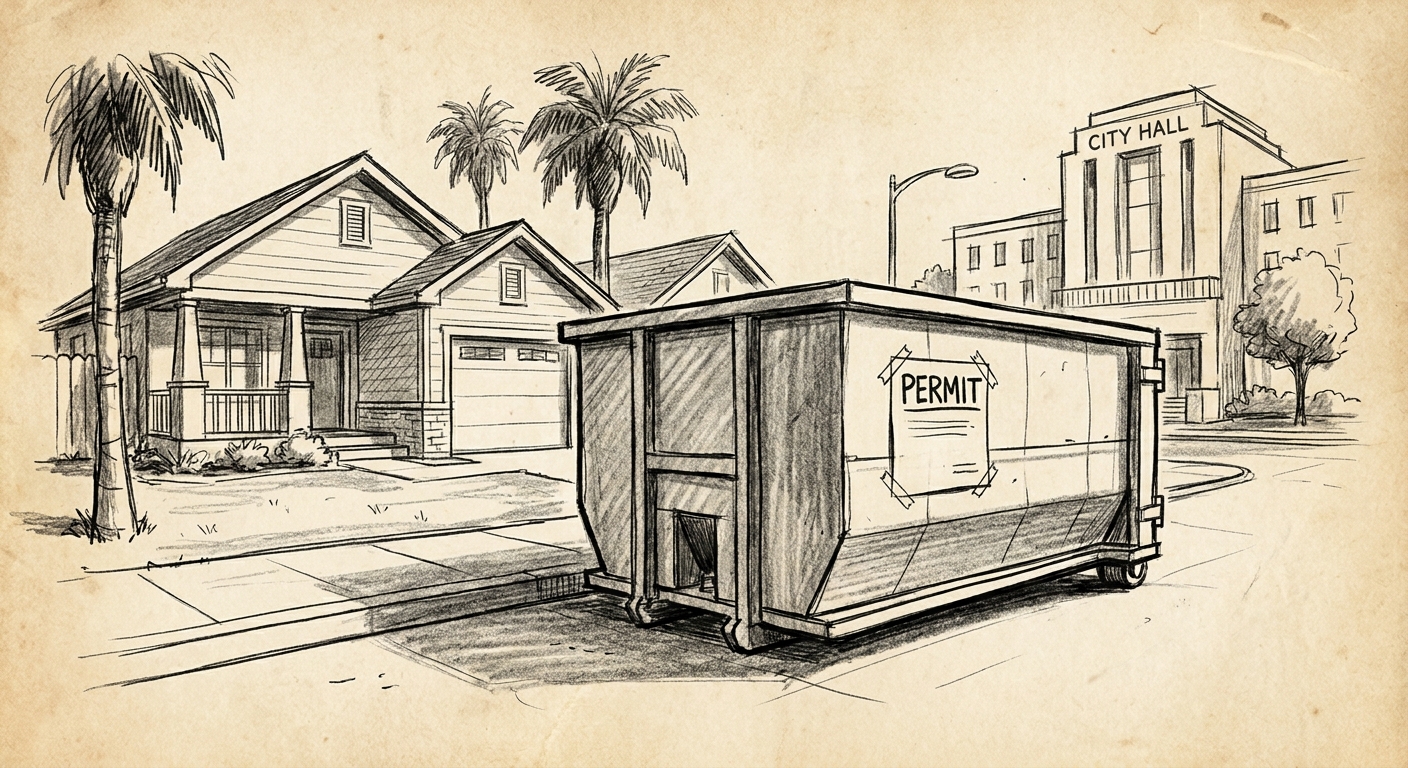 How to permit a dumpster placement in San Jose