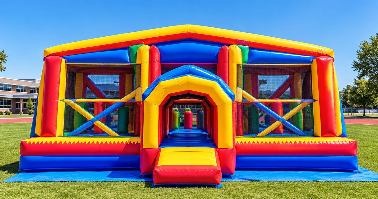 Obstacle course rentals for school field-day rotations