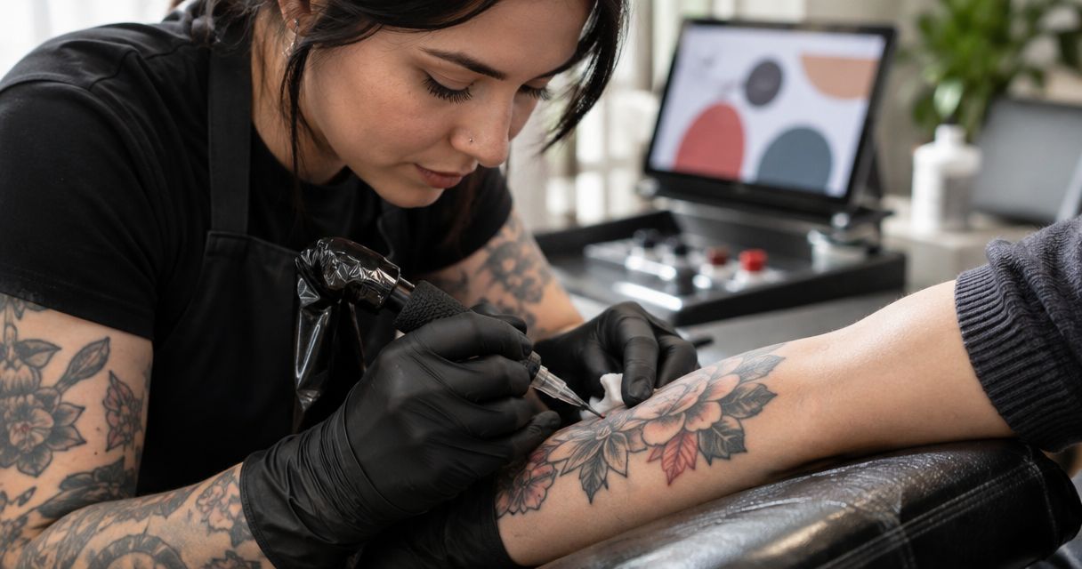 What is no-red tattoo ink and why do artists use it?