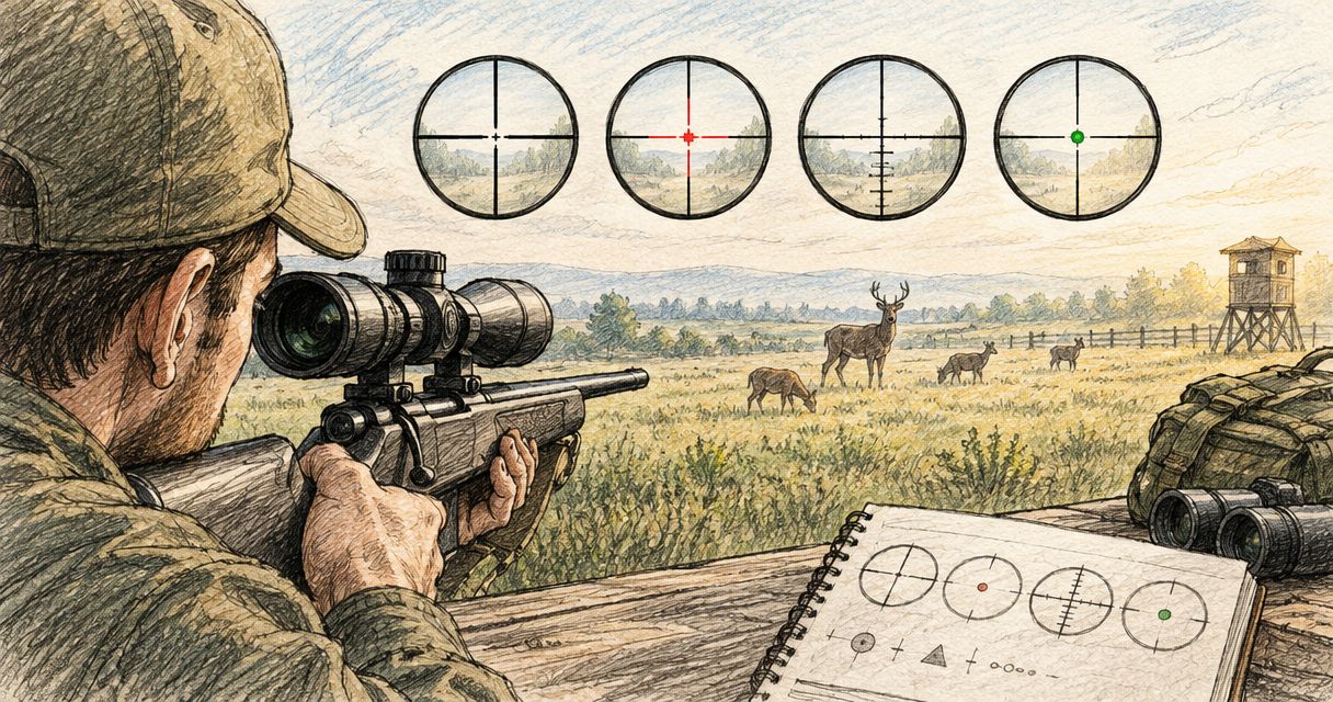 Multi-reticle sights for game farm managers: comparing reticle options
