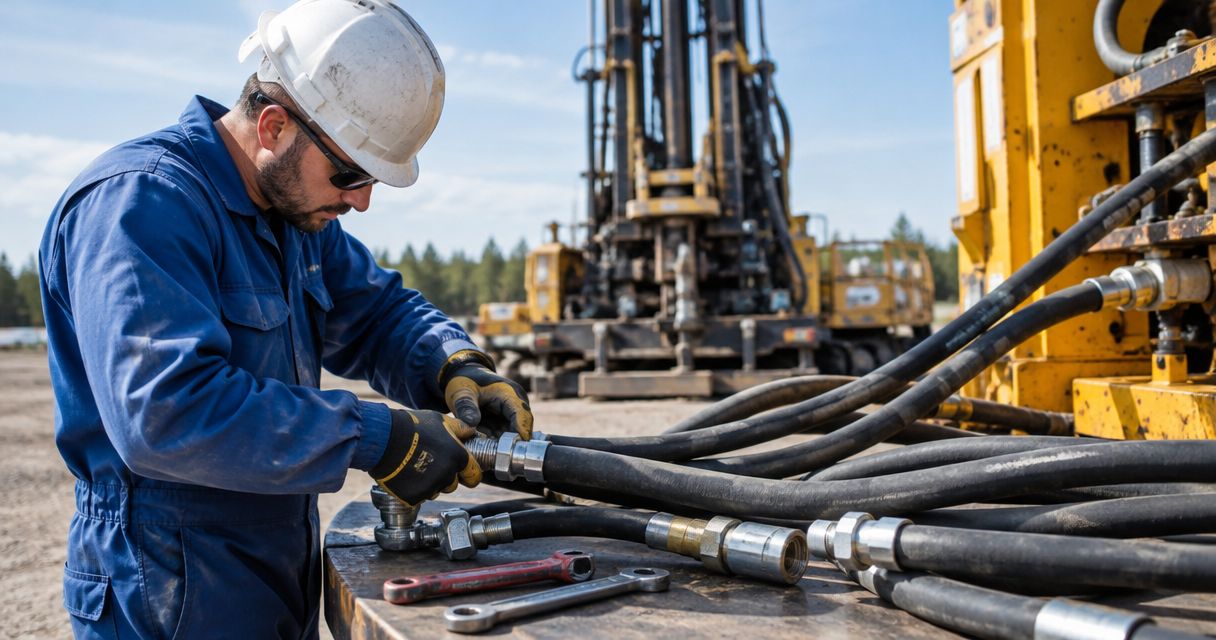How much does drill rig hydraulic hose repair cost?