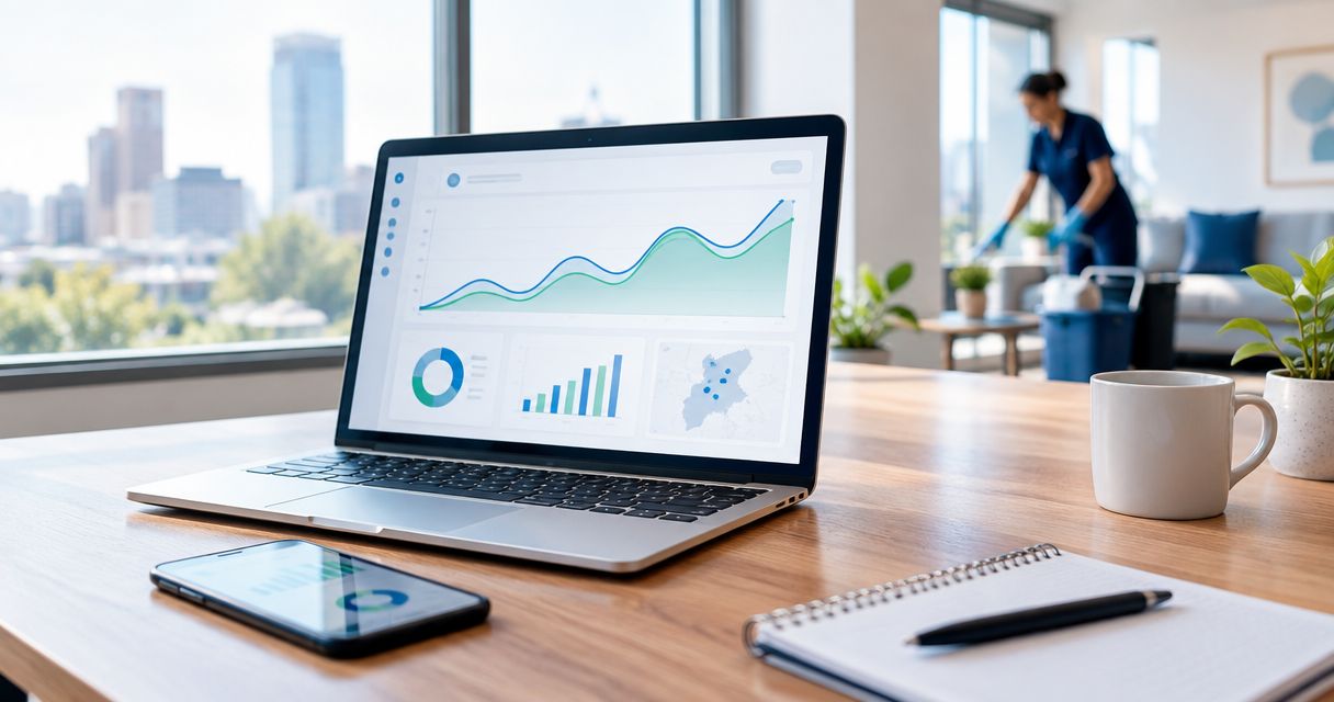 Organic search visibility benchmarks for NJ cleaning companies 2026