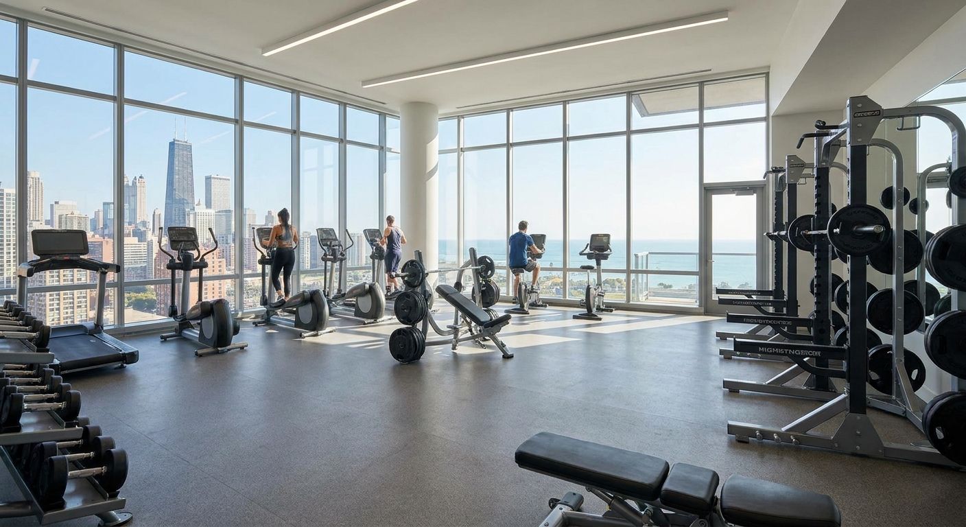 Best apartments in Chicago with on site fitness centers